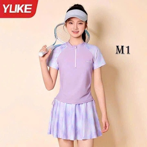 BỘ BƠI ÁO CỘC + QUẦN VÁY THỂ THAO YUKE T26030409