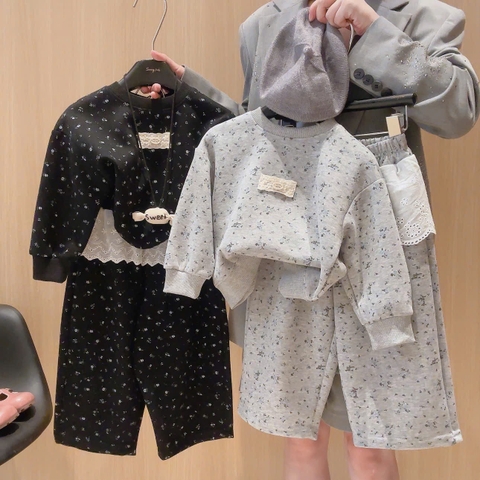 Set bộ nỉ hoa nhí bé gái C25103011