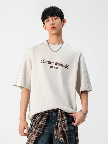 Áo thun thêu họa tiết vai CITY BOY C26022012