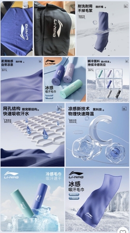 Khăn tắm thể thao Li/Ning T25063003