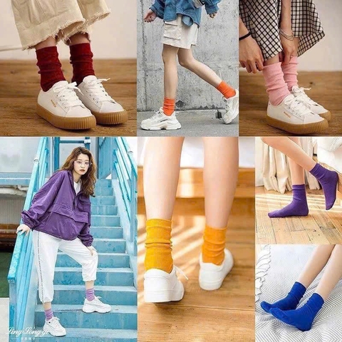 SET 10 ĐÔI TẤT CỔ CAO SẮC MÀU H25120108