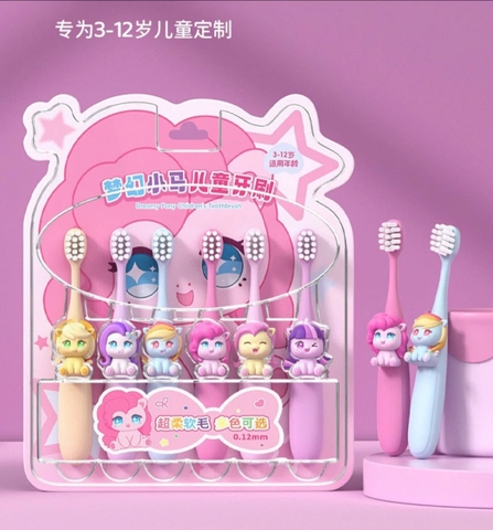 Set 6 bàn chải PONY cho bé 3-12 tuổi TQ26090950