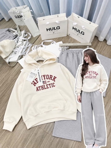 BỘ NỈ hoodie tone be TQ26092351