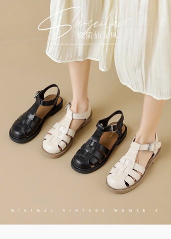 SANDAL RỌ HÃNG RUOJI ĐẾ CAO 2CM T26080603