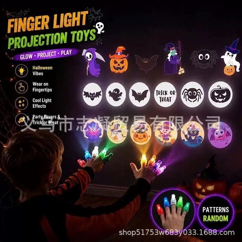 PACK 4 Đèn Chiếu ngón tay Halloween H26100607