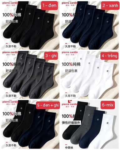 Set 4 đôi tất chính hãng Pierre Cardin C26101305