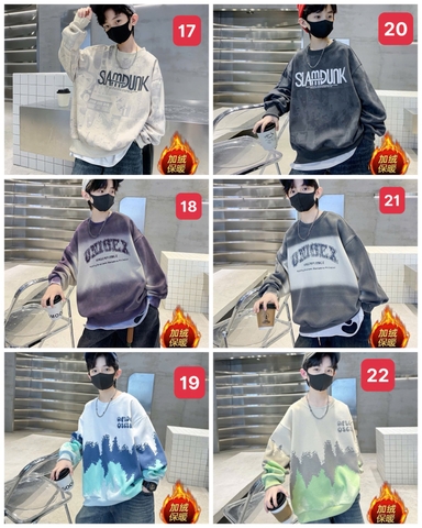 ÁO NỈ BÉ TRAI THƯỜNG (Mẫu 15-28) T25110405