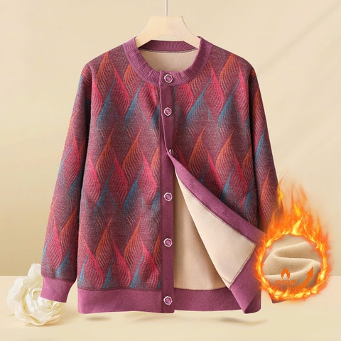 ÁO CARDIGAN LÓT NỈ LÔNG ẤM tặng bà và mẹ T24122706
