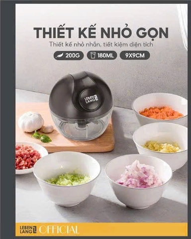 DỤNG CỤ XAY TỎI ỚT KÉO TAY LEBENLANG LBL3999 C25103030