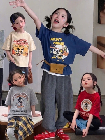 SET 4 ÁO COTTON SIÊU YÊU CHO CẢ BÉ HQ26072645