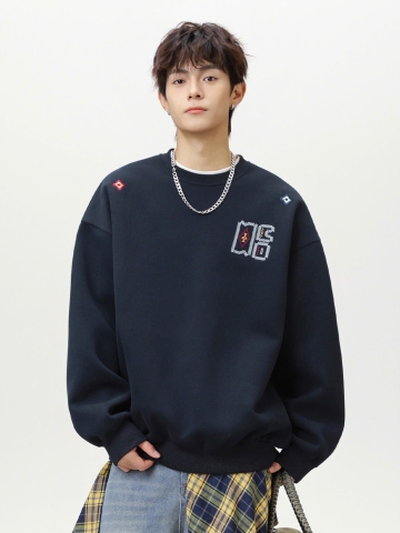 Áo nỉ thêu cổ tròn city boy H25102603