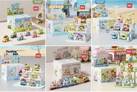 Set 6 Lego xe chở tiệm bánh tiệm hoa C26071605