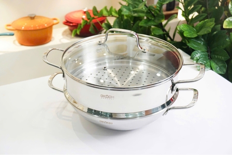 BỘ CHẢO WOK KÈM XỬNG HẤP H26080107