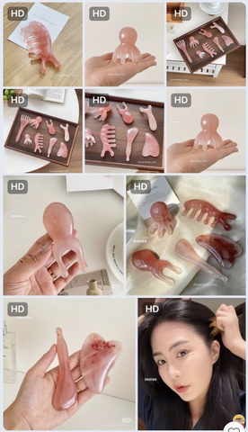 Set 8 dụng cụ Gãi đầu, massage mặt mũi T25060107