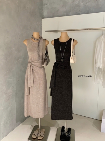 Mẫu váy bodycon xoắn eo WGWE C26031007