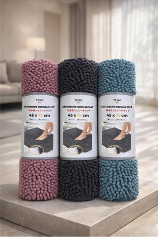 THẢM TRẢI SÀN NHUNG TUYẾT CHENILLE 75x45CM  TEWA T26090706