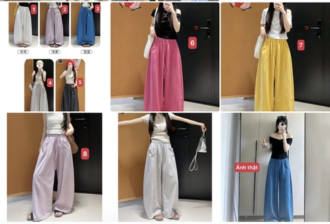QUẦN SUÔNG SẮC MÀU WASHED COTTON C26071002