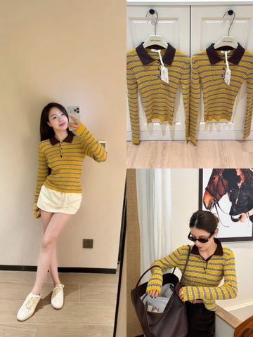 Áo len gân vàng TQ26101550