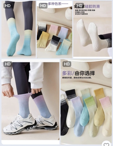 Set 7 đôi tất thể thao chống trượt T25093004