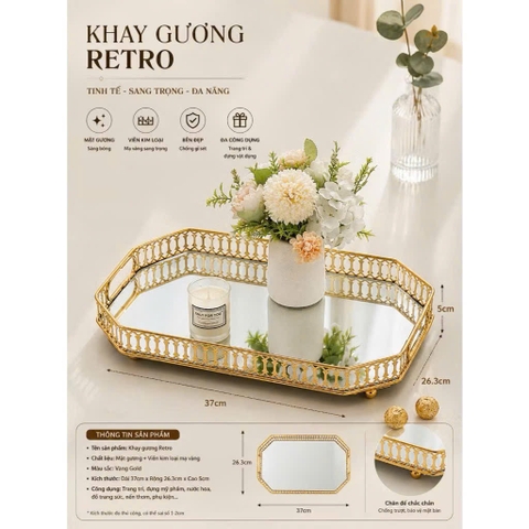 KHAY GƯƠNG RETRO