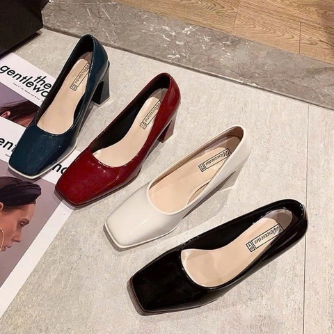 GIÀY CAO GÓT MŨI VUÔNG THANH LỊCH T24120514