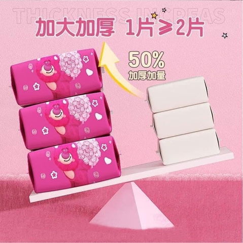 COMBO 4 BỊCH KHĂN ĐA NĂNG HÌNH GẤU DÂU LOTSO #99k N23050409