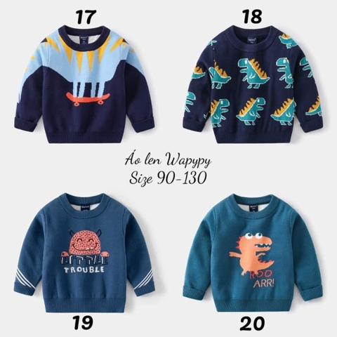 Áo len bé trai nhà Wapypy M23112004 ( MÀU 16-28)