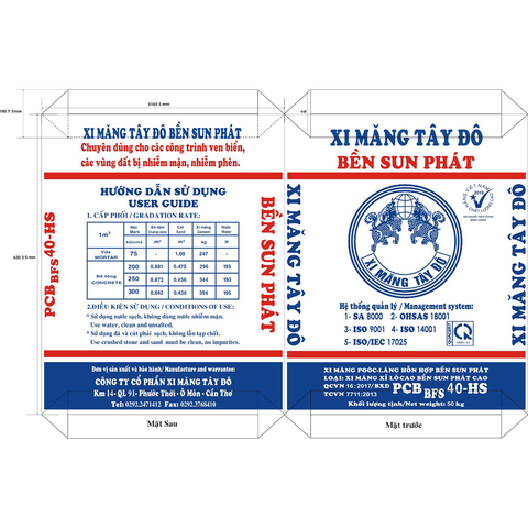 Xi măng Tây Đô Bền Sun Phát