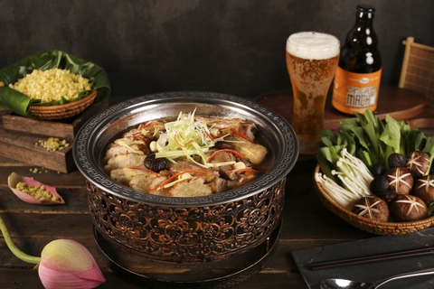 Vịt trời hầm cốm Làng Vòng