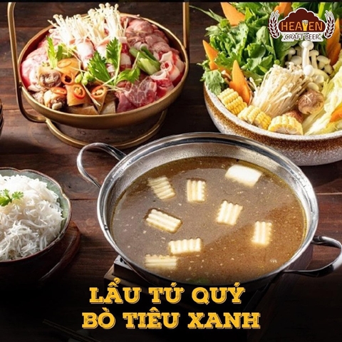 Lẩu Tứ Quý Bò Tiêu Xanh