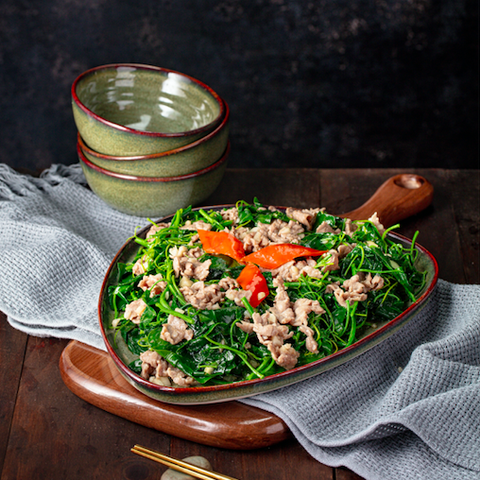 Rau Bò Khai Xào Bắp Bò