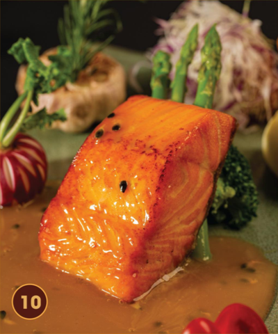 Cá Hồi Nướng Sốt Bơ Chanh Leo