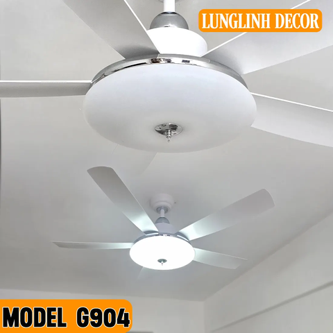 Quạt trần hiện đại, thiết kế độc đáo, phù hợp chung cư, nhà phố - Model 904