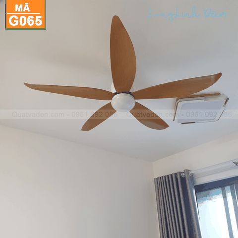 Quạt trần đèn Hiện đại – 5 Cánh – Cánh ABS – DC Inverter – Mã G065