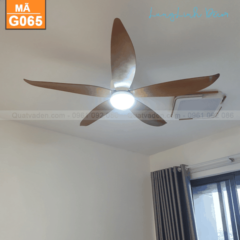 Quạt trần đèn Hiện đại – 5 Cánh – Cánh ABS – DC Inverter – Mã G065