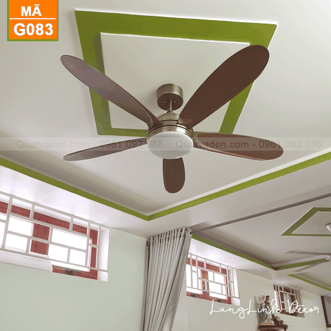 Quạt trần đèn Hiện đại – 5 Cánh – Cánh ABS – DC Inverter – Mã G083