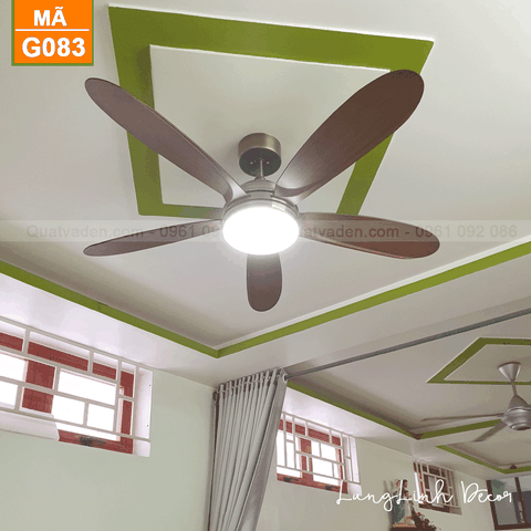Quạt trần đèn Hiện đại – 5 Cánh – Cánh ABS – DC Inverter – Mã G083