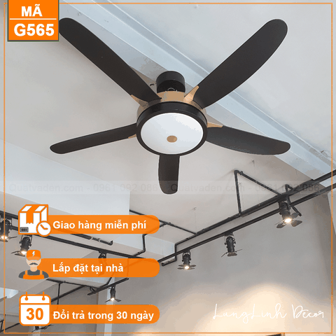 Quạt trần đèn Hiện đại – 5 Cánh – Cánh ABS – DC Inverter – Mã G565