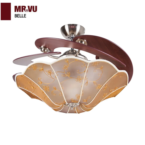 Quạt trần MR VU -  Cánh Xếp nghệ thuật BELLE