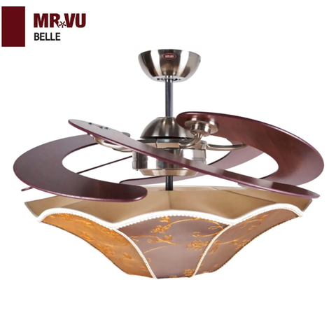 Quạt trần MR VU -  Cánh Xếp nghệ thuật BELLE