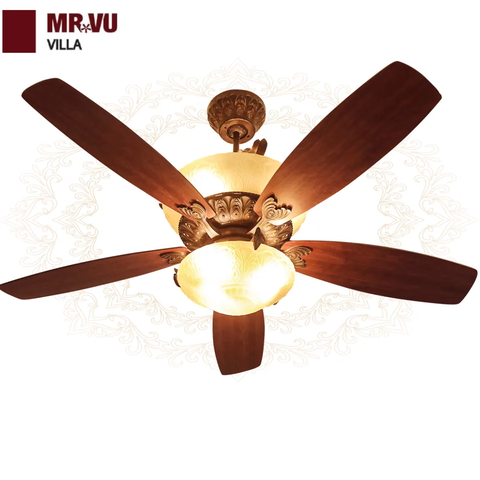 Quạt trần Biệt thự Đẳng Cấp Mr.Vu - Gỗ và Cẩm thạch VILLA