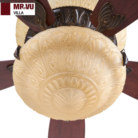 Quạt trần Biệt thự Đẳng Cấp Mr.Vu - Gỗ và Cẩm thạch VILLA