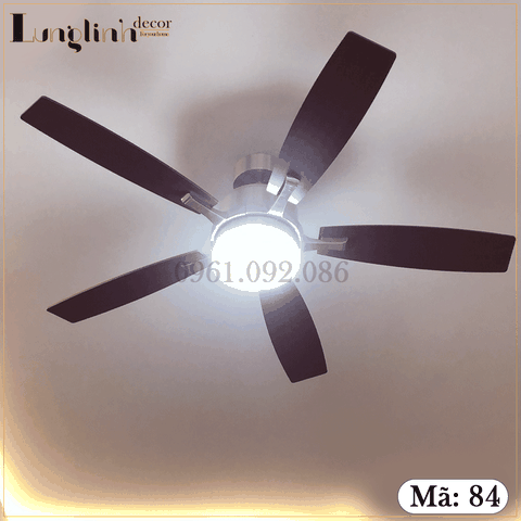 Quạt trần đèn – Cánh thẳng hiện đại – Mã 84