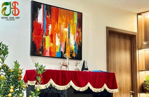 Điểm nhấn tinh tế với tranh treo tường cho phòng khách của bạn