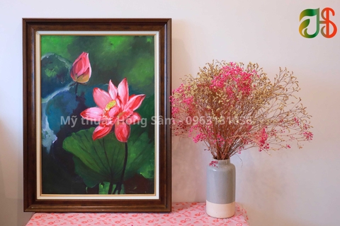 Vẻ đẹp của tranh sen và ý nghĩa của tranh sen trong trang trí nội thất