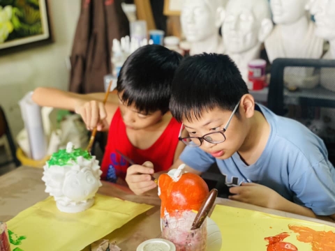 Workshop Tô tượng - Trở về với thế giới cổ tích tại Mỹ thuật Hồng Sâm