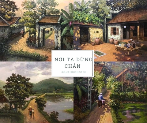 Tranh phong cảnh quê hương