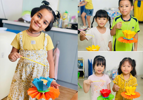 Workshop Trung thu tại Mỹ thuật Hồng Sâm - Cầu nguyện cho các nạn nhân sau cơn bão Yagi