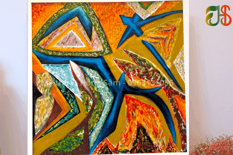 BỨC TRANH TRỪU TƯỢNG – GIAO HÒA SẮC MÀU VÀ CẢM XÚC