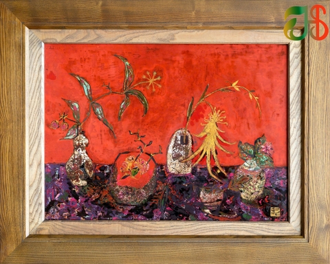 Tính ứng dụng của vật liệu tự nhiên trong tranh sơn mài